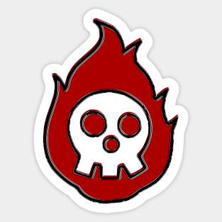 Die by fire Sticker